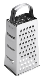 Razatoare Fiskars, 4 laturi, Otel inoxidabil, Inaltime: 23 cm, Essential, Argintiu, 1065589, Translucid