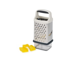 Razatoare Joseph Joseph Multi-Grip cu Recipient Ergonomica si Razatoare din Otel Inoxidabil