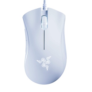 Razer DeathAdder Essential (2021) - Mouse de gaming cu fir de 6400 DPI cu senzor optic (5 butoane programabile, factor de forma ergonomic, durata de viata de 10 milioane de clicuri) Alb