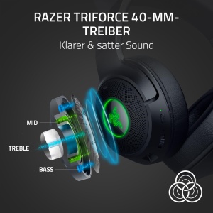 Razer Kraken Kitty V2 BT Casti Gaming Bluetooth RGB cu microfon Noise-Cancelling Negru - Img 4