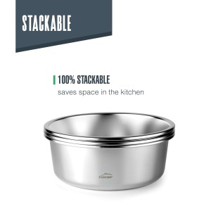 Recipient alimentar Lacor Ecoinox, inox 1810, 700 ml, 4 inchizatori - Img 5