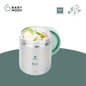 Recipient termic Babymoov EATSISY, 350ml, din otel inoxidabil, cu capac etans - Img 3