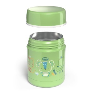 Recipient termic Chicco, 300 ml, inox, verde - Img 3