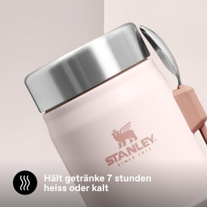 Recipient termic STANLEY 1913, 400 ml, inox, culoare Rose Quartz, mentine temperatura 7 ore - Img 4