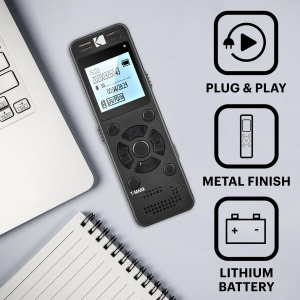 Recorder vocal Kodak VRC350, 8GB, autonomie 34 ore, MP3 integrat - Img 2