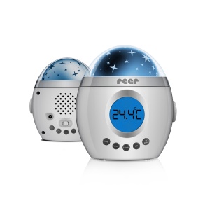 reer 52050 MyMagicStarlight Lampa de somn cu proiector Star si functie muzicala, plastic, alb, 1 bucata (1 pachet) - Img 3