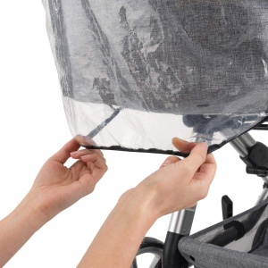 Reer RainCover Classic Protectie Universala pentru Carucior Material Eco-Friendly Fereastra Extra-Larga - Img 3