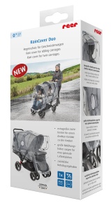 Reer RainCover Duo Protectie Ploaie Carucior Frati si Gemeni PVC-Free - Img 9