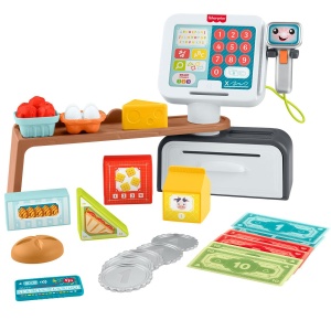 Registru de Casa Fisher-Price JGX00, 150 melodii, 20 accesorii, 3 limbi