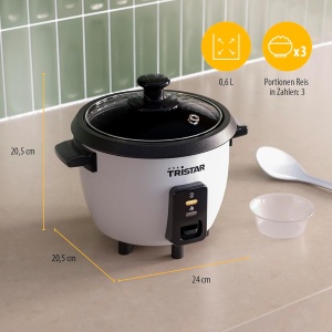 Reiscocher Tristar RK-6142, 0.6 L, 300 W, Design Compact - Img 2