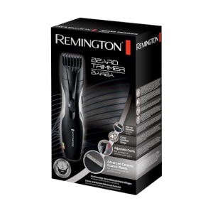 Remington Beard Trimmer Men [auto-ascutire. Lame ceramice / 0,4-18 mm] Set de tuns barba (cadran cu 9 setari de lungime de la 1,5 mm, retea / baterie, indicator de incarcare LED, aparat de tuns par lung) MB320C - Img 13