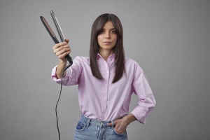 Remington Straightener [acoperire de inalta calitate] Keratina (acoperire ceramica imbogatita cu keratina si ulei de migdale) Afisaj LCD, 10 setari de temperatura 150-230degC, placa de indreptat parul S8540, negru, 110 mm - Img 5