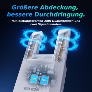 Repeater WiFi Tenda A18 Pro AC1200, Dualband, Gigabit LAN, Acoperire 150 m - Img 3