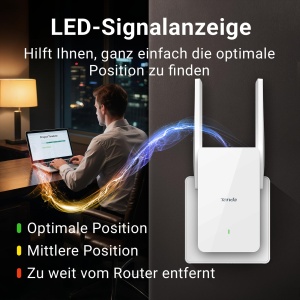 Repetitor WiFi Tenda A23 AX1500 Dual-Band, 300 Mbits 2.4GHz, 1201 Mbits 5GHz - Img 6