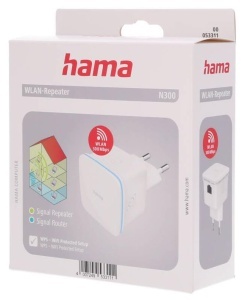 Repetitor WLAN Hama N300, 300 Mbits, 2,4 GHz, Alb - Img 4