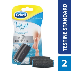 Rezerve pentru pila electrica Scholl Velvet Soft, 2 bucati, cu cristale de diamant - Img 2