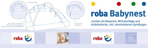 Roba Baby Nest 4in1 Adam Eule, Saltea multifunctionala cu protectie, 125x115 cm - Img 6