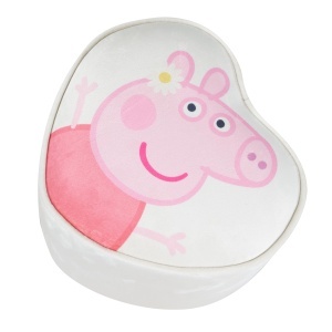 roba Pouf Coeur en Velours pour Chambre Enfant Peppa Pig - Tabouret Solide et Doux - Assise Stable des 18 Mois - Facile a Nettoyer - Beige Motif Truie - Img 8