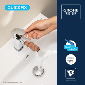 Robinet baie GROHE Dice, 17cm, 5lmin, design modern - Img 3
