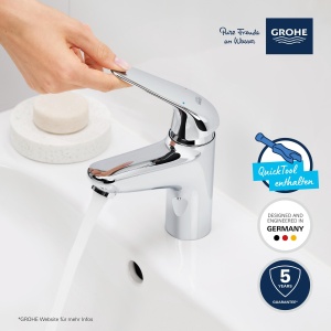 Robinet baie GROHE Swift, crom, 16cm, cu sistem de economisire a apei - Img 3