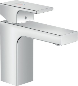 Robinet baie hansgrohe Vernis Shape, inaltime 100 mm, crom, economisire apa