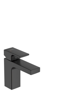 Robinet baie hansgrohe Vernis Shape, mattschwarz, 95 mm, EcoSmart