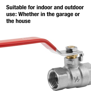 Robinet de apa Gardena Kugelhahn cu filet interior de 21 mm, din metal cromat - Img 2