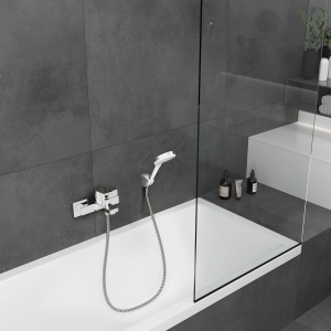Robinet de baie hansgrohe Vernis Shape, Einhebel, crom, pentru 2 consumatori - Img 6