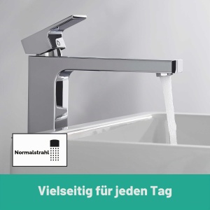 Robinet de baie hansgrohe Vernis Shape, inaltime 190 mm, crom, economisire apa - Img 3
