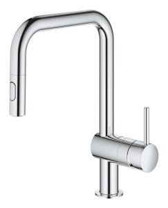 Robinet de bucatarie GROHE Minta, crom, cu dus retractabil, 360 rotire - Img 4