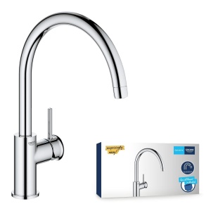 Robinet de bucatarie GROHE Start Classic, crom, cu inaltime mare, 360 rotire