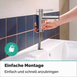 Robinet lavoar hansgrohe Zesis S, economisire apa, crom, inaltime 74 mm - Img 7