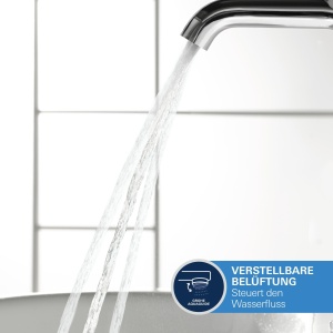 Robinet pentru chiuveta GROHE Essence, crom, 19cm, economisire apa - Img 7