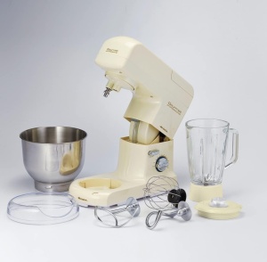 Robot de bucatarie Ariete Pastamatic Gourmet 1596 Beige 10 viteze Mixer din sticla 15L - Img 9