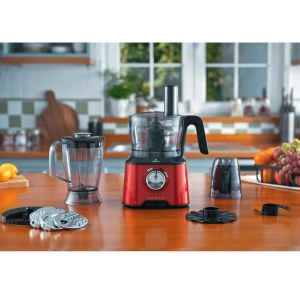 Robot de bucatarie Karaca Mastermaid Power Max 11 in 1, 2500 W, Rosu - Img 2