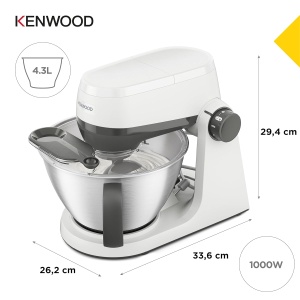 Robot de bucatarie Kenwood Multi Tasker KHC30.000WH, 1000W, 4.3L, Alb - Img 5