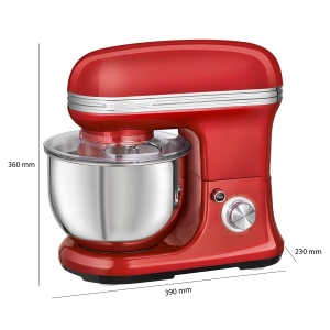 Robot de bucatarie ProfiCook PC KM 1197 1200W bol 5L rosu - Img 3