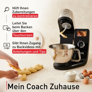 Robot de bucatarie Tefal I-Coach Touch QB950D37, 1200 W, 21 programe automate, negrusilver - Img 4