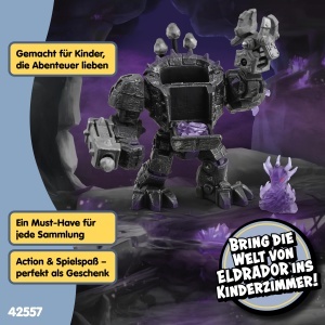 Robot de lupta Schleich ELDRADOR Schatten Master cu 17 piese, mobilitate si accesorii - Img 6