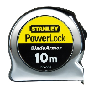 Rola de masurat Stanley Micro Powerlock 10 m, banda de 25 mm, cu clip pentru curea - Img 2