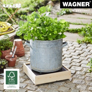 Rola pentru plante WAGNER Maxigrip 38 x 38 cm, din lemn, 200 kg - Img 2