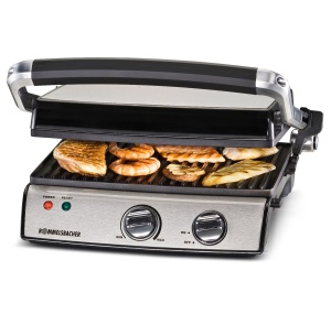 ROMMELSBACHER Kontaktgrill KG 2020 - aplicatii variabile reglabil continuu reglare a inaltimii de 5 ori acoperire antiaderenta cu 2 straturi placi de  - Img 1