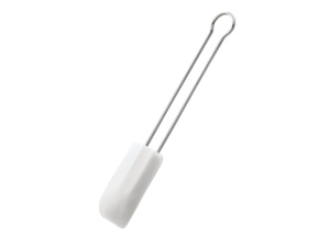 ROSLE Razuitor de aluat spatula de aluat de inalta calitate ca ajutor pentru coacere si gatit silicon rezistent la uzura alb 26 cm otel inoxidabil 181