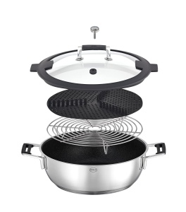Rosle Silence Pro Dampfgarer 28cm Inox Termometru Integrat - Img 6