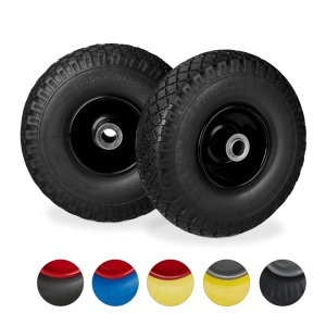 Roti pentru carucior Relaxdays 3.00-4, Pannensigure, 100 kg, Diverse Culori