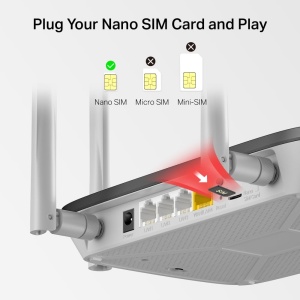 Router LTE Mercusys MB135-4G, Dual Band WLAN AC1200, 4G Cat4, 150 Mbits - Img 4