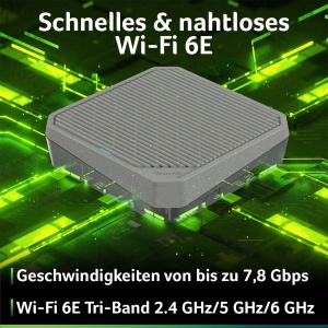 Router Wi-Fi 6E Acer Connect Vero W6m, Tri Band, 7800 Mbps, 4 Porturi Ethernet - Img 2