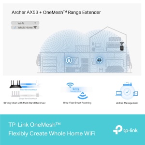 Router Wi-Fi TP-Link Archer AX53, 2402 Mbits 5 GHz, 574 Mbits 2,4 GHz, Negru - Img 7