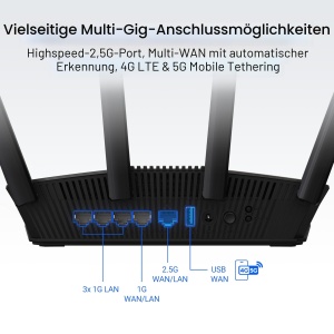 Router WiFi 7 ASUS RT-BE58U, Dual Band, 3600 Mbps, AiMesh - Img 7