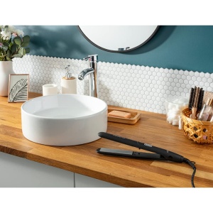Rowenta SF1810 Express Style Plac de indreptat parul | doua temperaturi (180degC si 210degC) | Acoperire cu turmalina ceramica | Farfurii extra lungi | incalzire rapida | Sistem de blocare | Negru/Argintiu - Img 7